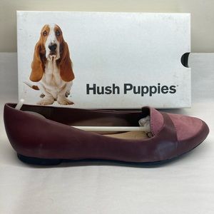 Hush Puppies Wine / Suede Ophelia Trave Flats Size 10 with box